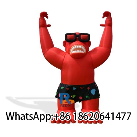 New Arrival Durable Oxford Giant Inflatable Gorilla Cartoon for Outdoor Advertising