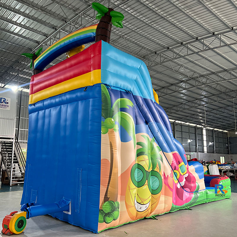 Tropical Fruit Inflatable Slide water slides for pool