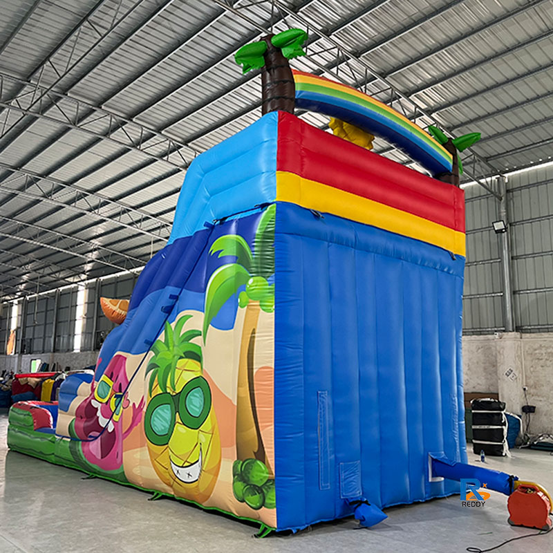 Tropical Fruit Inflatable Slide water slides for pool