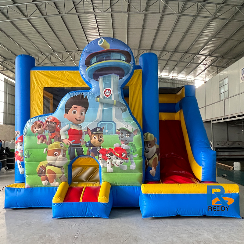 PAW Patrol-themed inflatable castle outdoor jumping castle bounce house with slide
