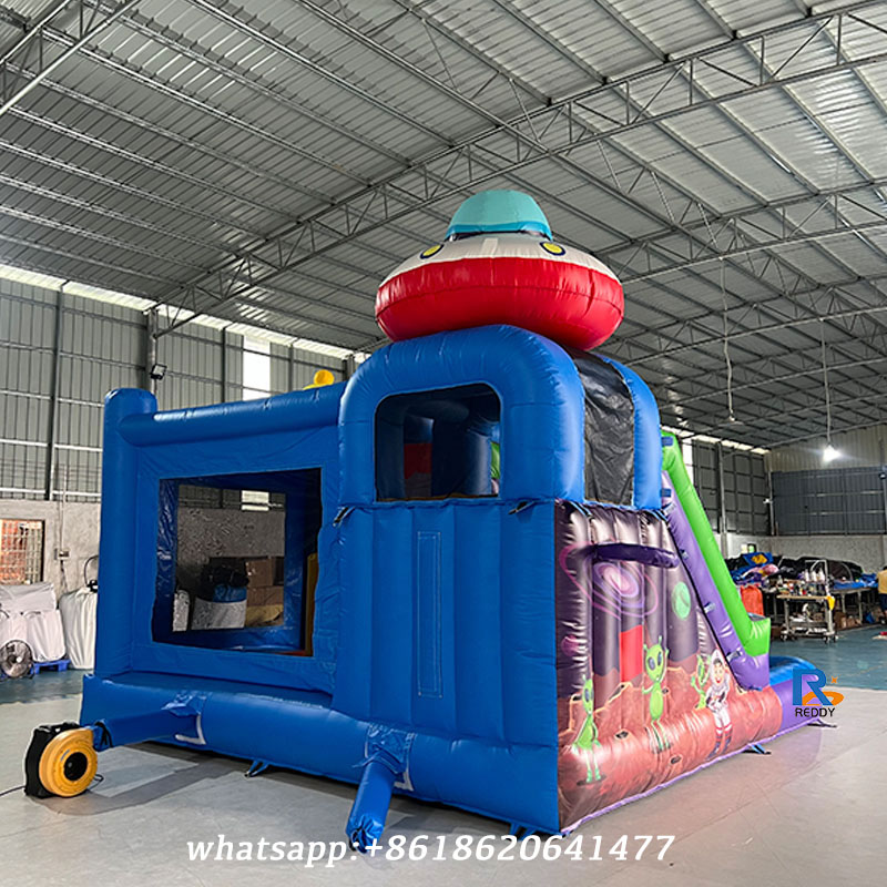 Alien-Themed Inflatable Slide inflatable swimming pool with slide water slides for pool