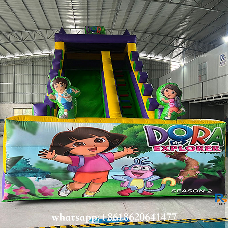 Dora the Explorer Inflatable Slide bounce house with slide