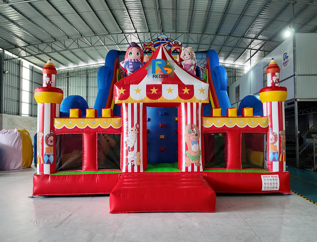 clown inflatable playground slide