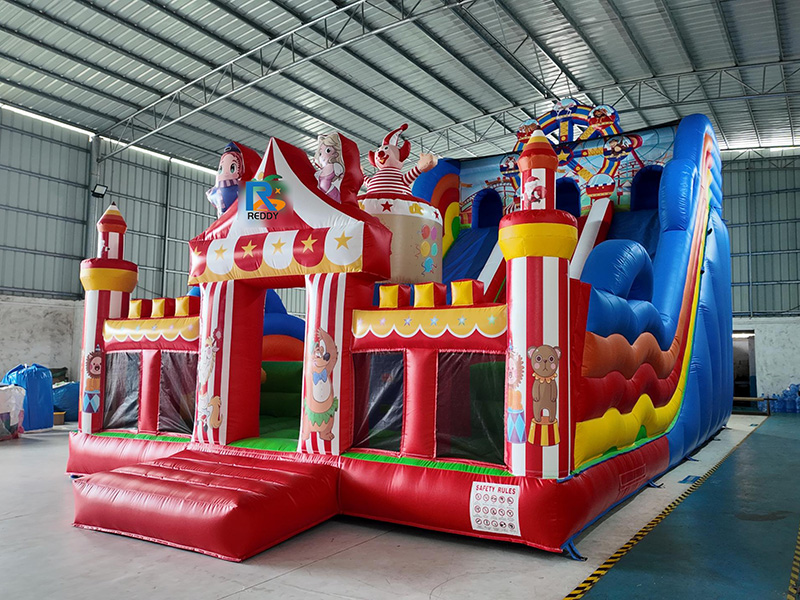 clown inflatable playground slide