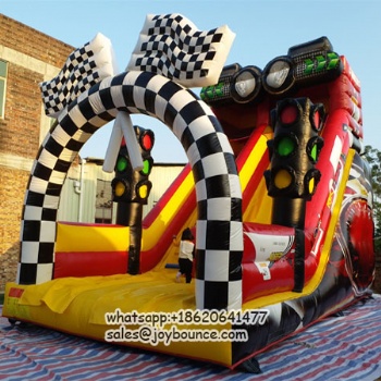 cars themd inflatable slide