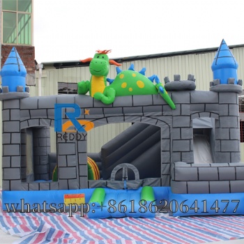 inflatable bouncy castle with dragon