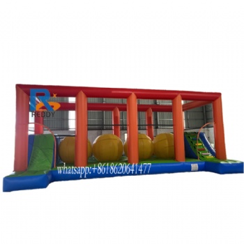 wipeout inflatable obstacle course