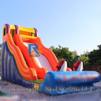 inflatable fish slide