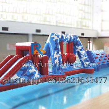 inflatable water obstacle course for pool