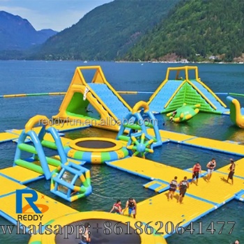 funny game water land outdoor inflatable park for sale