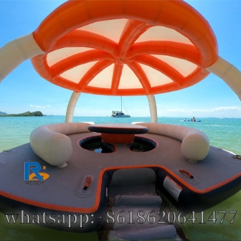 inflatable leisure floating platform