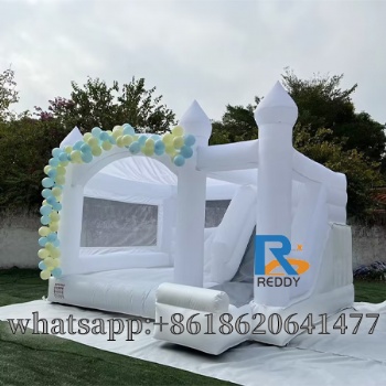 commercial white jumper bouncer inflatable wedding castle for sale