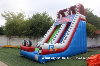 cars inflatable bouncer slide