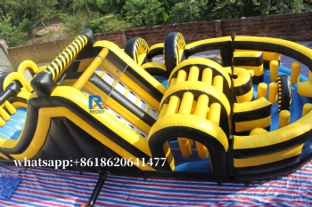 big inflatable obstacle course