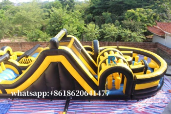 big inflatable obstacle course