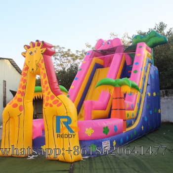 giraffe slide inflatable