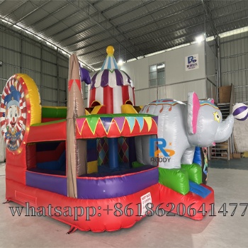 elephant kids jumping castle inflatable