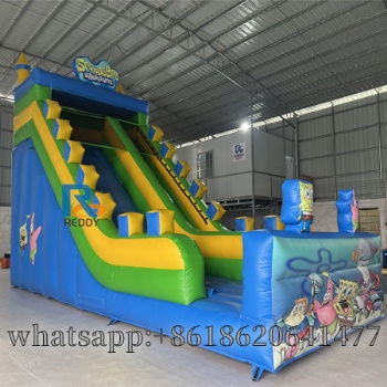 pvc inflatable bouncer slide SpongeBob