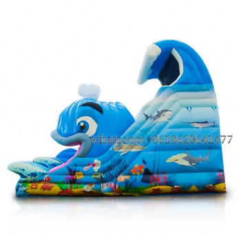 inflatable slide bouncer shark