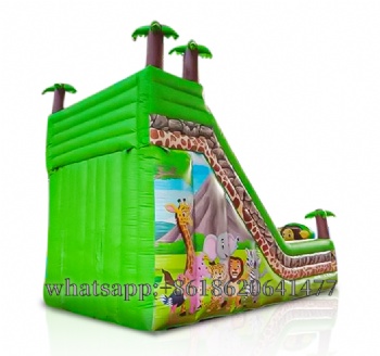 animal inflatable slide