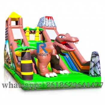 bouncer commercial large inflatable dinosaur slide