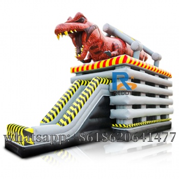 Castle Small Dinosaur Inflatable Dinosaur Slide