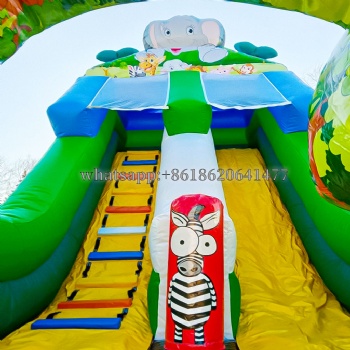 animal slide bounce house inflatable 18ft