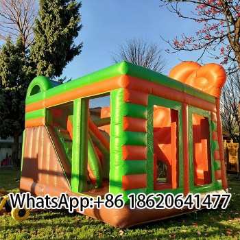 Outdoor Inflatable Castle with Slide Party Jumpers Bouncer house for Kids