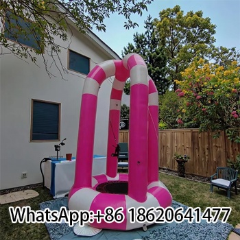 Best Selling Single PVC Inflatable Trampoline Bungee Jumping Equipment for Amusement Park