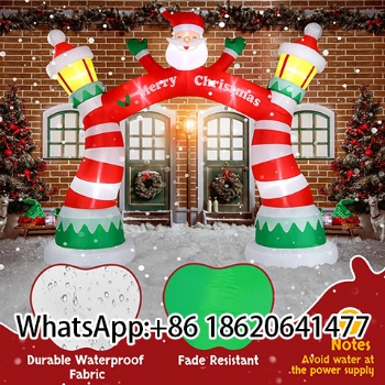 Wholesale Inflatable Santa Christmas Arch for Yard Entrance Outdoor Holiday Decoration