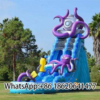 Hot Sale Trampoline Octopus Inflatable Bouncer Water Slide for Party Rental Equipment