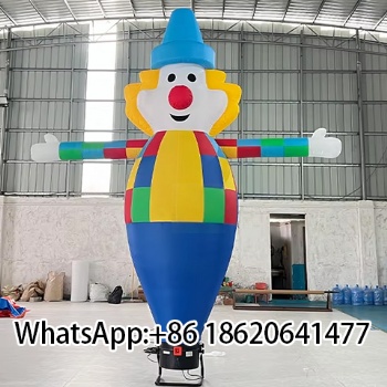 Hot Sale Oxford Tube Inflatable Clown Sky Air Dancer Man for Outdoor Advertising