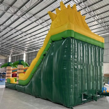 Sunny Vibes Inflatable Slide Castle   bouncing castle inflatable outdoor with pool