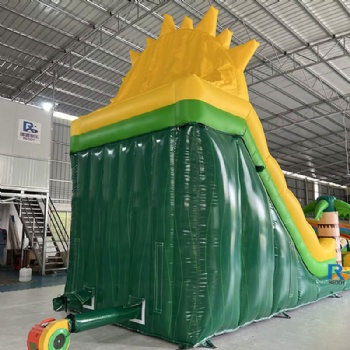 Sunny Vibes Inflatable Slide Castle   bouncing castle inflatable outdoor with pool