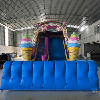 Sugar Rush Inflatable Slide     inflatable swimming pool with slide