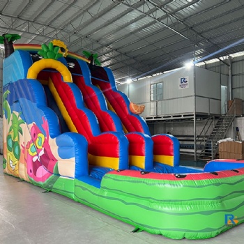 Tropical Fruit Inflatable Slide water slides for pool