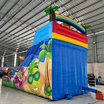 Tropical Fruit Inflatable Slide water slides for pool