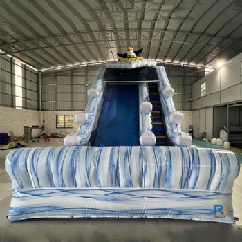 ocean-themed inflatable slide    inflatable swimming pool with slide