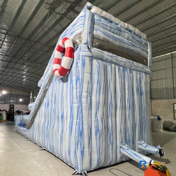 ocean-themed inflatable slide    inflatable swimming pool with slide