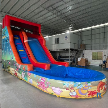Octopus Inflatable Slide inflatable swimming pool with slide