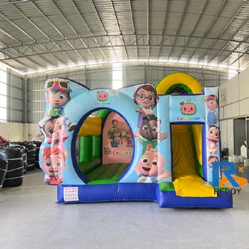 Cocomelon-themed inflatable  castle    bounce house     inflatables for children
