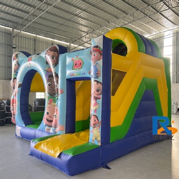 Cocomelon-themed inflatable  castle    bounce house     inflatables for children