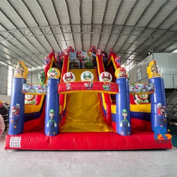 Super Mario Inflatable Slide    dry slide    inflatable slide bounce house