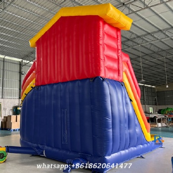 Dual-Lane Inflatable Water Slide      inflatable swimming pool with slide