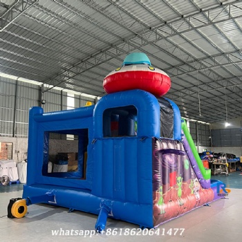 Alien-Themed Inflatable Slide inflatable swimming pool with slide water slides for pool