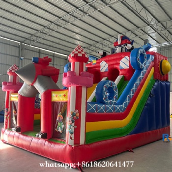 Transformer-Themed Inflatable Slide Bounce House    dry slide