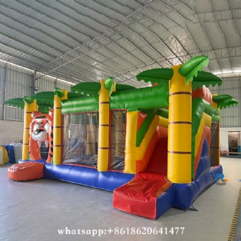 Jungle Tiger Inflatable Bounce House     inflatable bounce house     bouncy castle