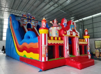 clown inflatable playground slide