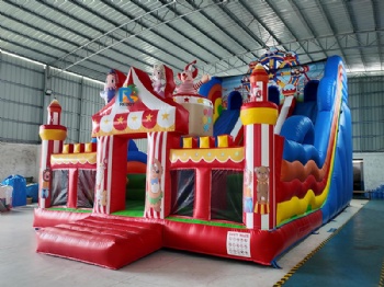 clown inflatable playground slide