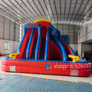 kids swimming inflatable water slide